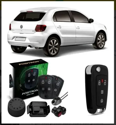 Alarme Positron Exact 360 + Chave Canivete Px80 Gol G6 G7 G8