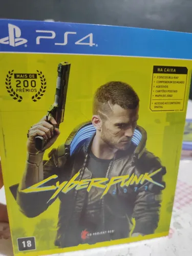 Cyberpunk 2077 PS4 - Steelbook Original + Itens (Completo)