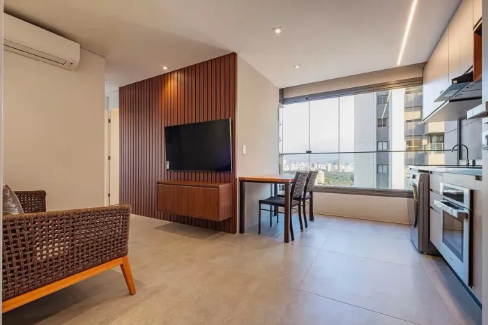Apartamento com 1 dormitório para alugar, 46 m² por R$ 7.987/mês - Pinheiros - São Paulo/S