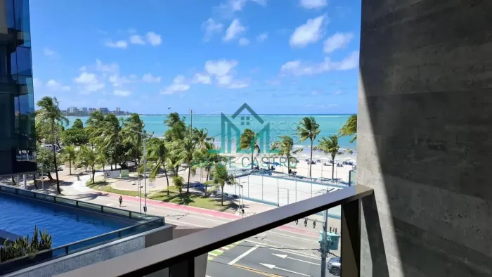 Apartamento Studio, Vista Mar, Mobiliado, 35m² à Venda na Praia de Pajuçara - Maceió Alago