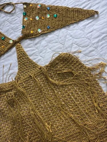 Vestido crochê