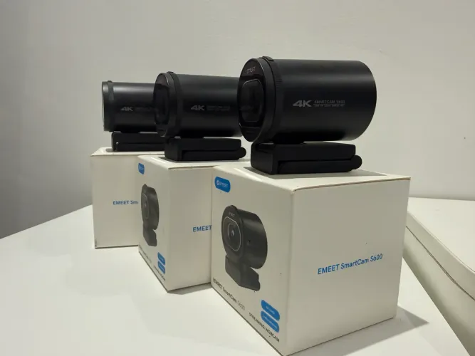 Câmera 4k Emmet para podcast ou usar como webcam