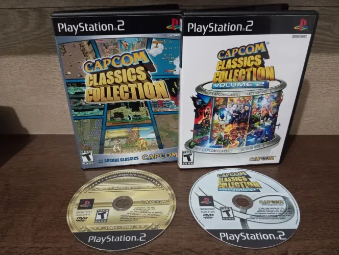 Coleção Capcom Classics Arcade PS2 (REPRÔ) LEIA