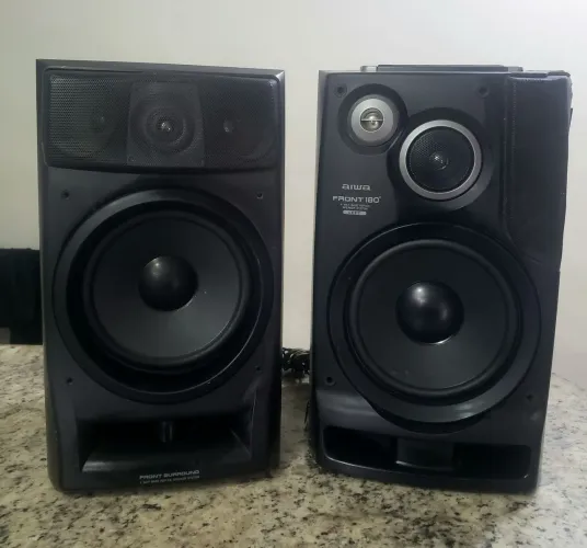 02 caixas mini System AIWA