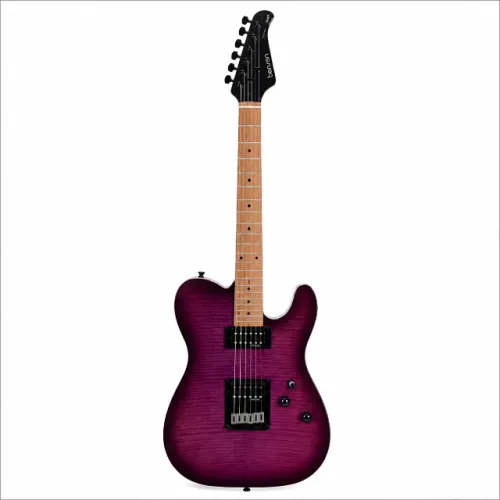 Guitarra Benson Brave Four Tele Purple