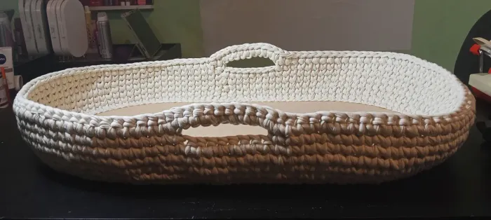 Trocador Moisés de crochê artesanal