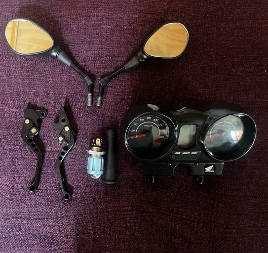 Kit Desapego Moto Retrovisores + Manetes Esportivos + LED H4