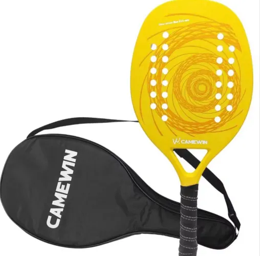 Raquete Beach Tennis Camewin: Desempenho, Conforto e Durabilidade com Fibra de Carbono