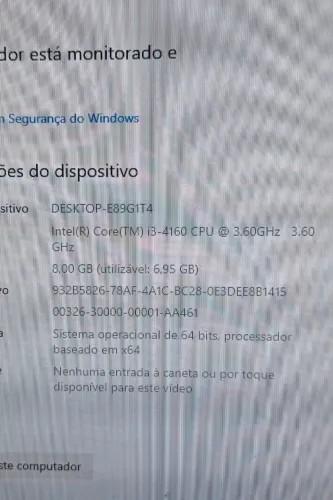 Computador core I3 4 geração 3.6 positivo