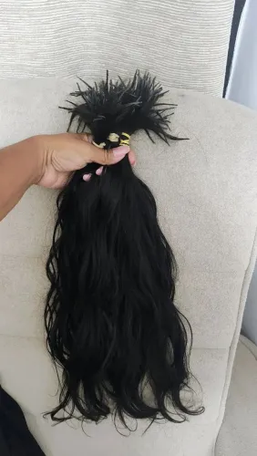 Cabelo humano 60cm 140gr