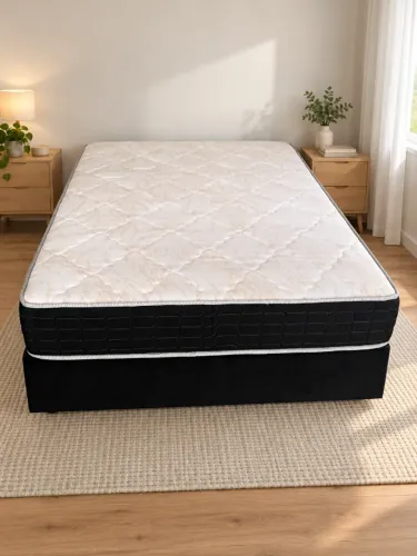 Cama Box Casal com Molas Ensacadas e Colchão 24cm NOVA