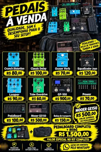Pedais para para guitarra