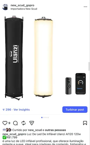 Luz De Led De Inflável Ulanzi Al120 120w