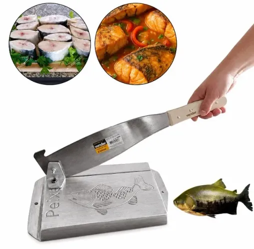Guilhotina Picador Cortador Para Peixe Em Aluminio Fundido