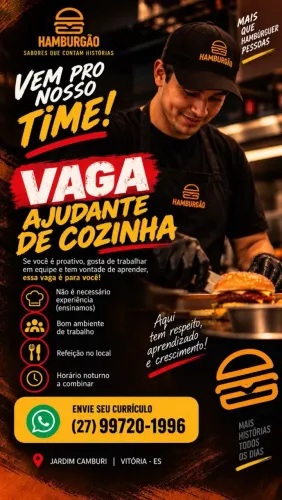 Oportunidade de emprego!