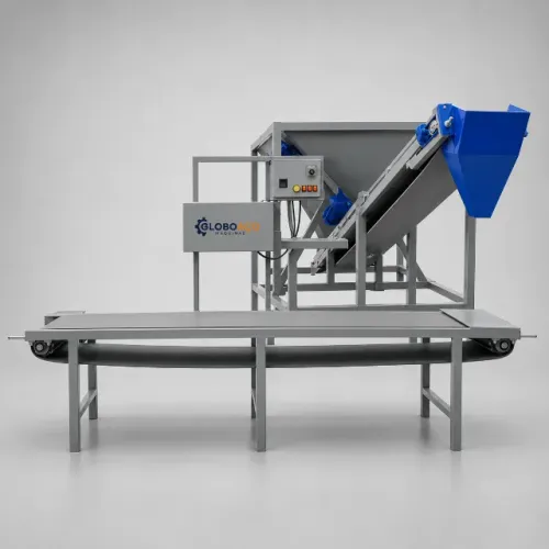 Ensacadeira e Seladora Semi-Automática - 3.000 Sacos/Dia | Areia, Brita, Cimento, Terra e+