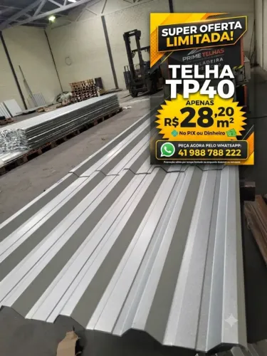 Telhas metalicas direto da fábrica