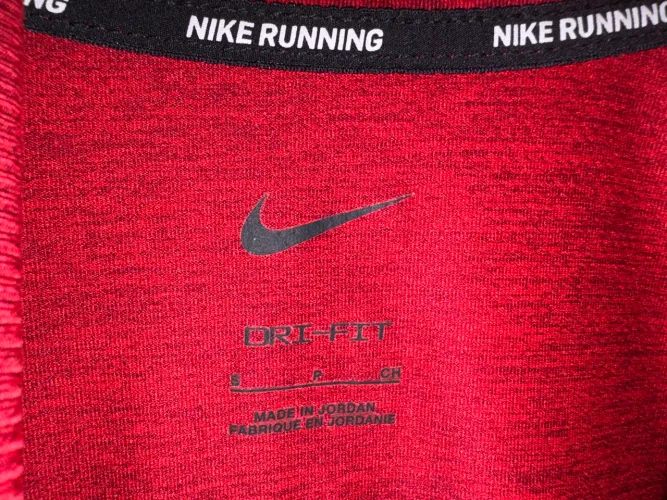 Blusa Nike Running Dri-FIT Quarter Zip Manga Longa Vermelha Tam P