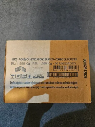 Case Lacrada COPAG, Combo de Booster Fogo Branco - Pokemon TCG