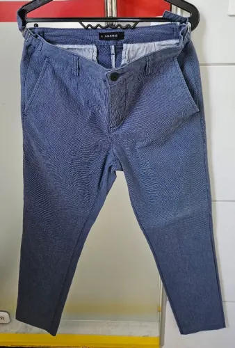 [ARAMIS] Calça chino alfaiataria azul slim