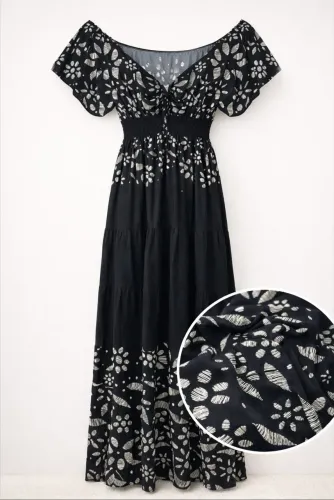 Vestido longo moda plus 