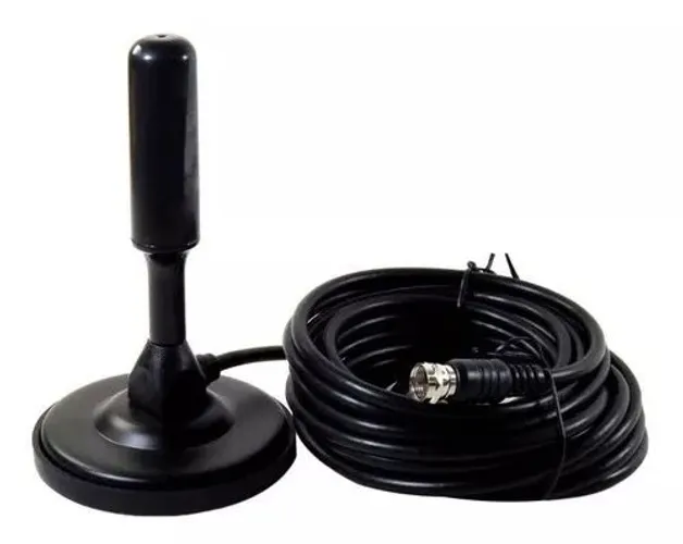 Antena Hdtv Uhf Digital Interna Cabo 5 M Tv Sinal Hd