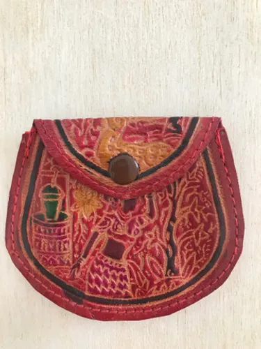 Porta Moedas Colombiano em couro