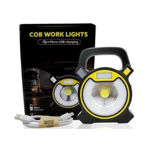 Luminária Lanterna Portátil Led Recarregável 15w Pesca Caça