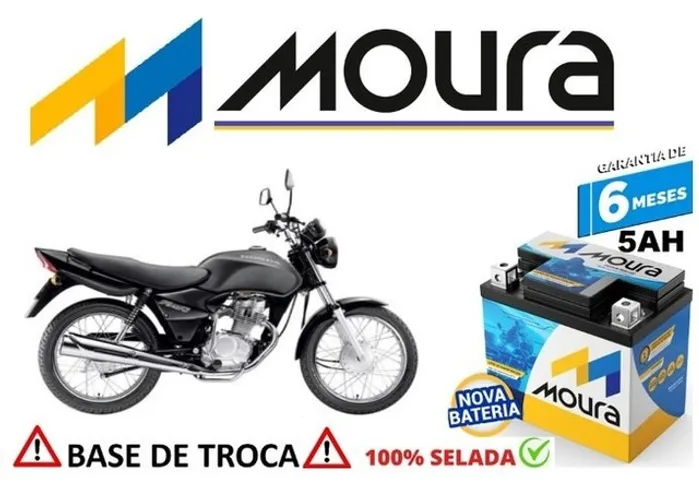 Bateria Moura 5Ah Honda Fan 2006