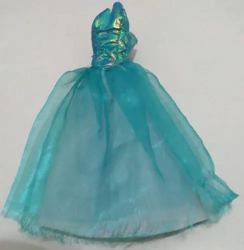 Roupa Antiga Vestido Para Boneca Barbie Estrela Anos 80