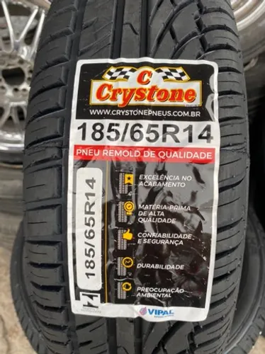 2 pneus Crystone 185/65/14 (montagem grátis)