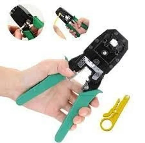 Alicate de Crimpar Rj45 Rj11 Cabo De Rede Crimpador Desencapar