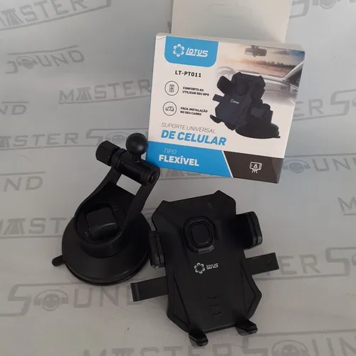 Suporte universal para celular. Fixação: ventosa mais trava. Novo.