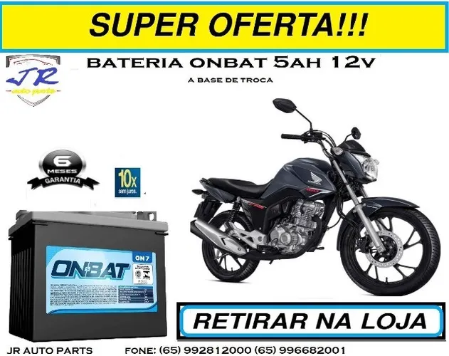 Bateria onbat 5ah Honda Fan 2019