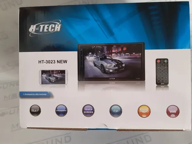Multimídia. H-TECH.  HT3023. New. Espelhanento, android ios, usb,fm. 