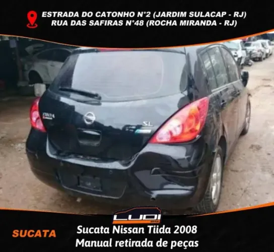Sucata Nissan Tiida 2008 Manual retirada de peças