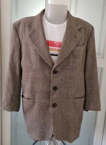 blazer lã xadrez cgc TAM G