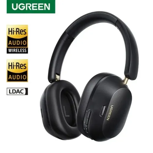 Headphone Fone Bluetooth Ugreen Max5c 75h Espacial Anc 43db Cor Preto