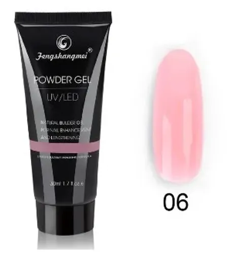 Polygel Uv Led Powder Gel Fengshangmei 30ml  Cor: 06