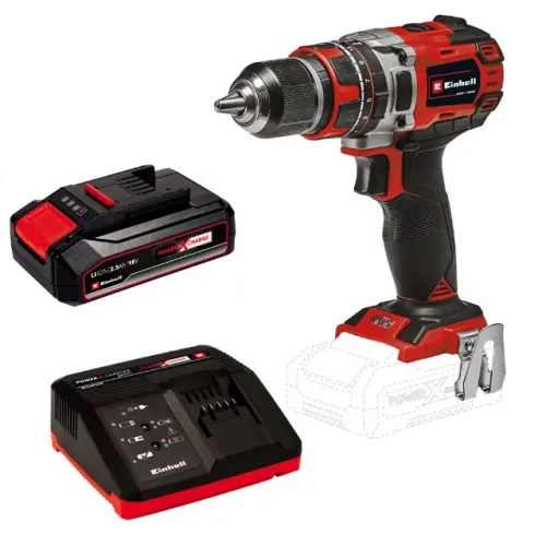 Parafusadeira/Furadeira de Impacto 18V 60Nm Brushless + 1 Bateria 2.5Ah Einhell