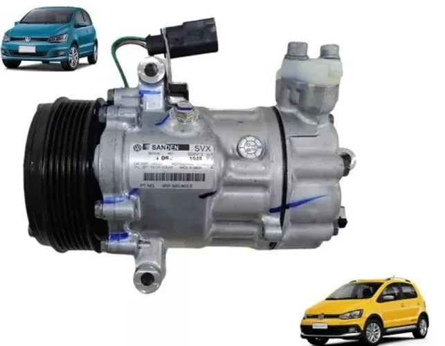 Compressor do ar-condicionado para Fox, Crossfox  1.6 16V MSI 2014 a 2022 