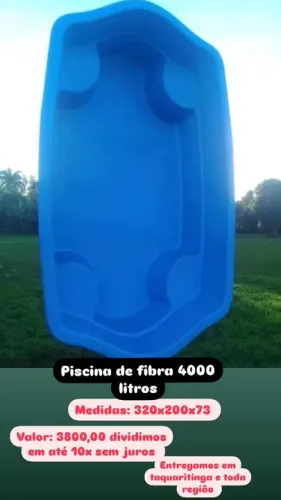 PISCINA DE FIBRA NOVA MODELO 4 BANCOS