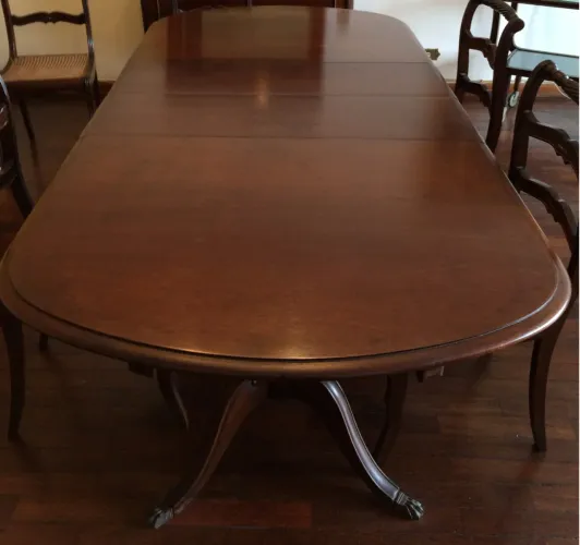 MESA EXPANSÌVEL EM MADEIRA MACIÇA INGLÊSA