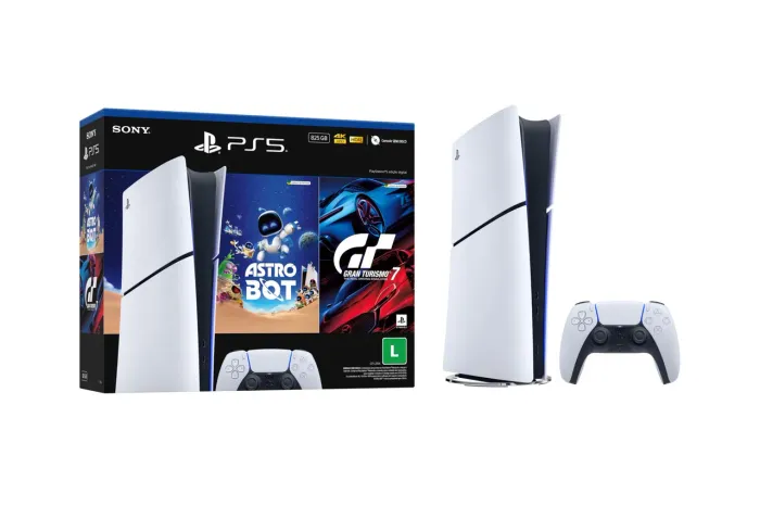 Ps5 midia digital 825 gb lacrado 2 jogos