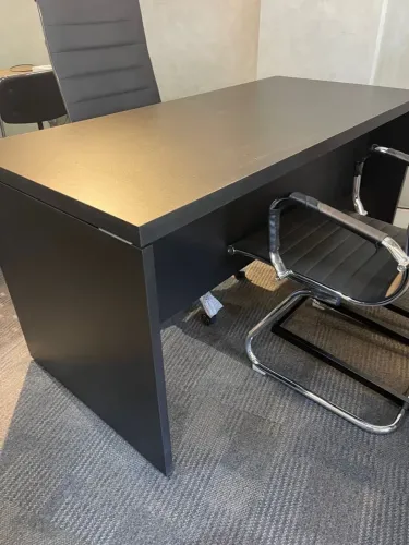 Mesa de escritório preta 1.50x0.60 - LOJA IKONMIXOFFICE 