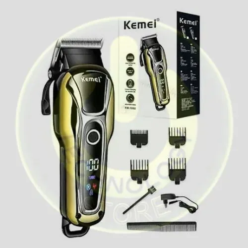 Máquina de Cortar Cabelo Kemei KM-1990 Profissional