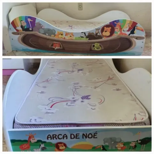 Cama infantil com colchão 