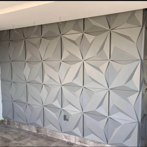 Painel 3D Decorativo - Design Geométrico Moderno