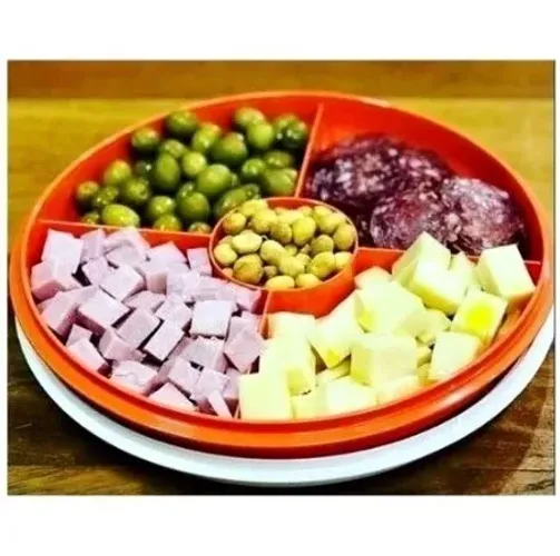 Petisqueira Redonda com Divisórias - Tupperware 