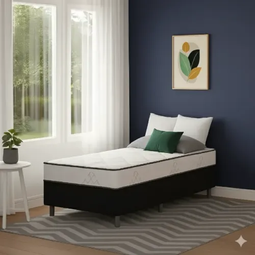 Oferta cama acoplada tamanho solteiro padrão 